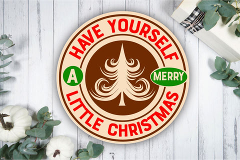 Christmas Round Signs Svg Bundle, Christmas Svg Bundle ,Christmas Ornament SVG BB Type Studios 