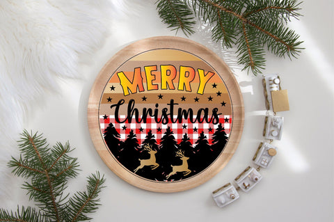 Christmas Round Sublimation Bundle Sublimation SVGArt 