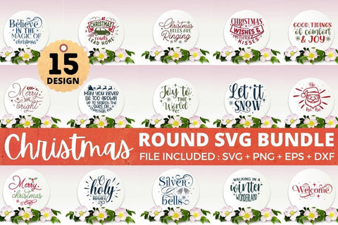 Christmas Round SVG Bundle SVG Designangry 