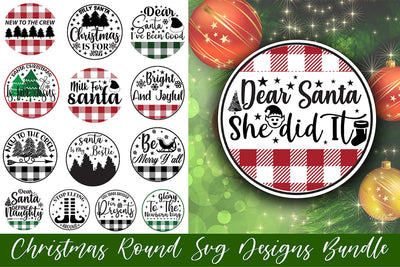 Christmas Round SVG Designs bundle SVG Rupkotha 