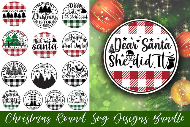 Christmas Round SVG Designs bundle SVG Rupkotha 
