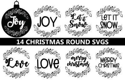 Christmas round svgs, Christmas ornaments round svgs SVG Paper Switch 