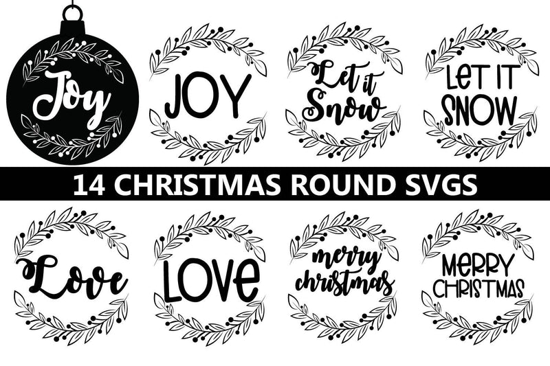Christmas round svgs, Christmas ornaments round svgs SVG Paper Switch 