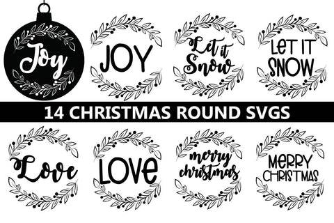 Christmas round svgs, Christmas ornaments round svgs SVG Paper Switch 