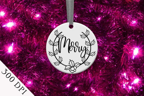 Christmas Round Wreath Clipart Bundle. SVG Evgenyia Guschina 