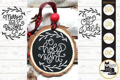 Christmas Rounds Handlettered Bundle SVG SVG Skadi Designs 