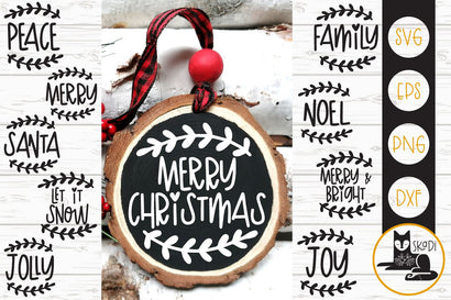 Christmas Rounds Ornaments Bundle SVG SVG Skadi Designs 