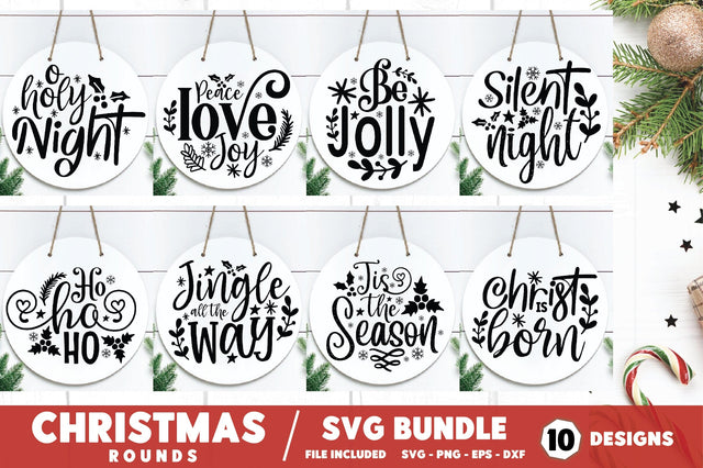 Christmas Rounds SVG Bundle SVG Ariyan 