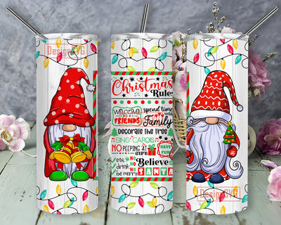 Christmas Rules 20oz Tumbler Wrap PNG Download, Christmas 20 oz Tumbler Wrap -PNG Digital File/ Printable file for sublimation Sublimation DesignSVG 