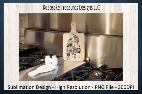 Christmas Rustic Gnome Earth Tones Tired Tray, Sublimation PNG, Christmas Gnome, Digital Download, Rustic Farmhouse Decor Sublimation Keepsake Treasures Designs LLC. 