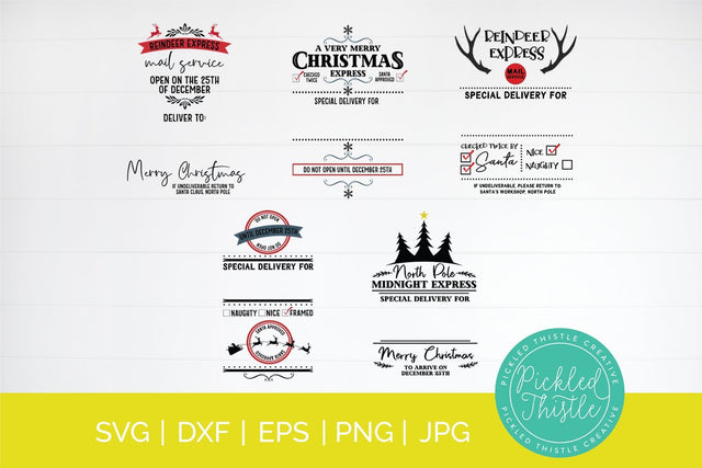 Christmas Sack SVG Bundle - Christmas SVG Bundle SVG Pickled Thistle Creative 