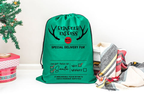 Christmas Sack SVG - Reindeer Express Christmas SVG SVG Pickled Thistle Creative 