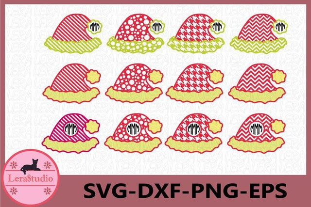 Christmas Santa Claus Hats SVG SVG Lerastudio 