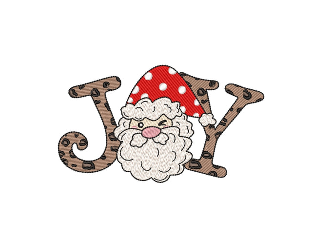 Christmas Santa Embroidery Design, Christmas Joy Embroidery File, 4 sizes, Instant Download Embroidery/Applique DESIGNS Nino Nadaraia 