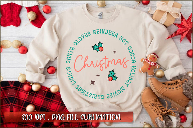 Christmas Santa gloves reindeer hot cocoa holiday movies christmas lights Sublimation SVG Shetara Begum 