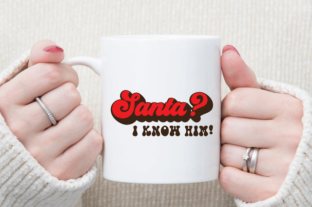 Christmas Santa I Know Him SVG Design SVG designartist 