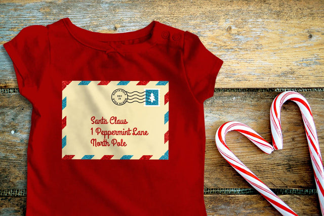 Christmas Santa Letter Envelope SVG Designed by Geeks 