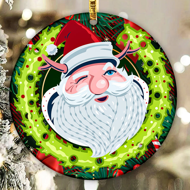 Christmas Santa Ornament Png, Round Christmas Ornament, PNG Instant Download, Xmas Ornament Sublimation Designs Downloads Sublimation CaldwellArt 