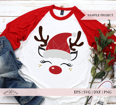 Christmas Santa Reindeer SVG files SVG SVG Cut Studio 