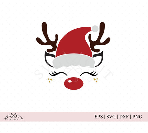 Christmas Santa Reindeer SVG files SVG SVG Cut Studio 