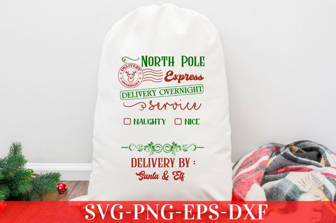 Christmas Santa Sack SVG Bundle SVG DESIGNISTIC 