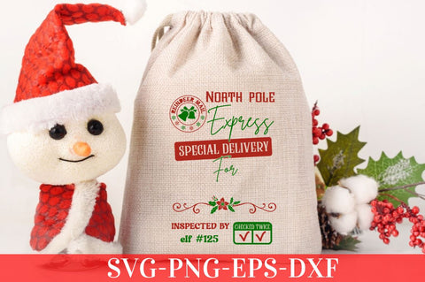 Christmas Santa Sack SVG Bundle SVG DESIGNISTIC 