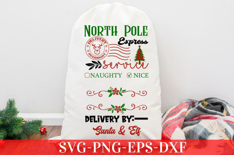 Christmas Santa Sack SVG Bundle SVG DESIGNISTIC 