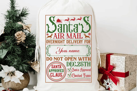 Christmas Santa Sack Svg Bundle SVG Regulrcrative 