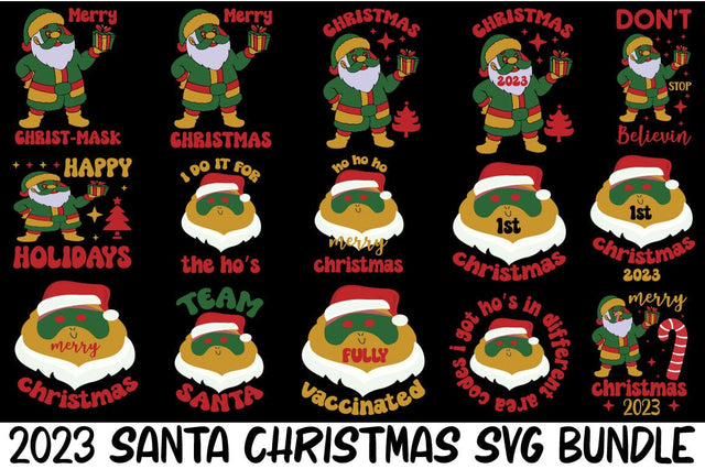 Christmas Santa Svg Bundle SVG Angelina750 