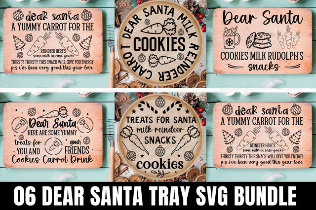 Christmas Santa Tray SVG Bundle SVG Regulrcrative 