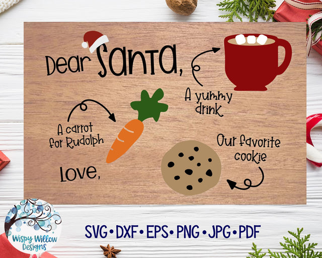 Christmas Santa Tray SVG SVG Wispy Willow Designs 