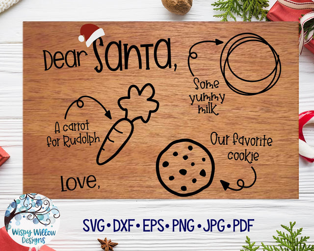 Christmas Santa Tray SVG SVG Wispy Willow Designs 