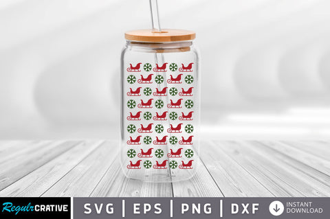 Christmas Santas carriage SVG Design SVG Regulrcrative 