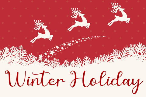 Christmas Saturday - A Christmas Special Script Font AEN Creative Store 