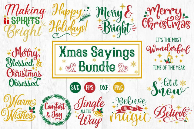 Christmas Saying Svg, Christmas Svg Bundle, Christmas Quote Svg, Christmas Svg Designs SVG Craft Pixel Perfect 