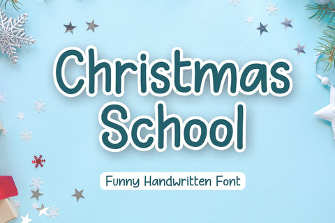 Christmas School Font Afandi Studio 