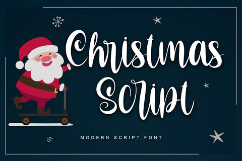 Christmas Script SVG Letterara 