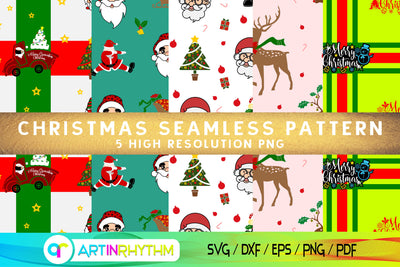 Christmas seamless pattern digital paper Digital Pattern Artinrhythm shop 