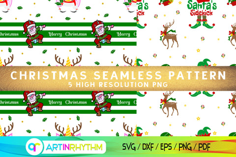 Christmas seamless pattern digital paper Digital Pattern Artinrhythm shop 