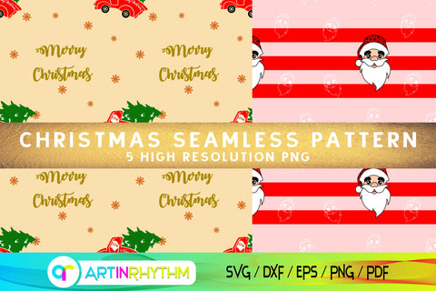 Christmas seamless pattern digital paper Digital Pattern Artinrhythm shop 