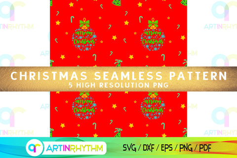 Christmas seamless pattern digital paper Digital Pattern Artinrhythm shop 