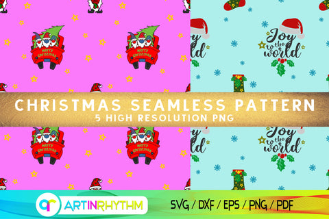 Christmas seamless pattern digital paper Digital Pattern Artinrhythm shop 