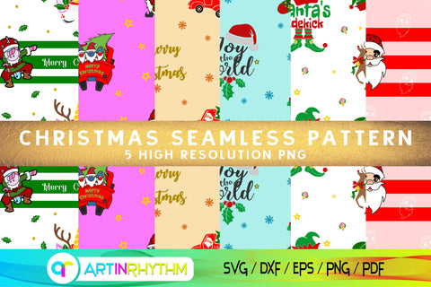 Christmas seamless pattern digital paper Digital Pattern Artinrhythm shop 