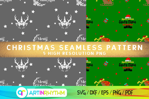 Christmas seamless pattern digital paper Digital Pattern Artinrhythm shop 