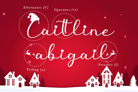 Christmas Season Font AEN Creative Store 