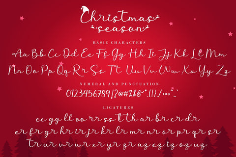 Christmas Season Font AEN Creative Store 
