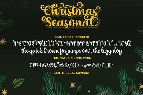 Christmas Seasonal Font love script 