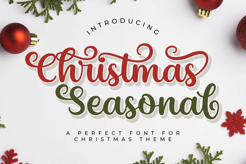 Christmas Seasonal Font love script 