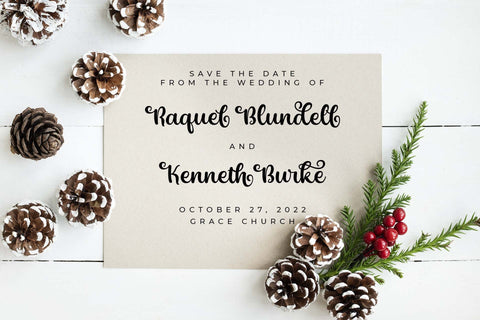 Christmas Seasonal Font love script 