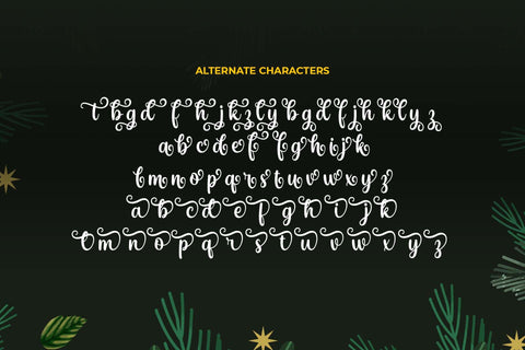 Christmas Seasonal Font love script 